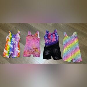 Colorful Kids' Gymnastics Leotards